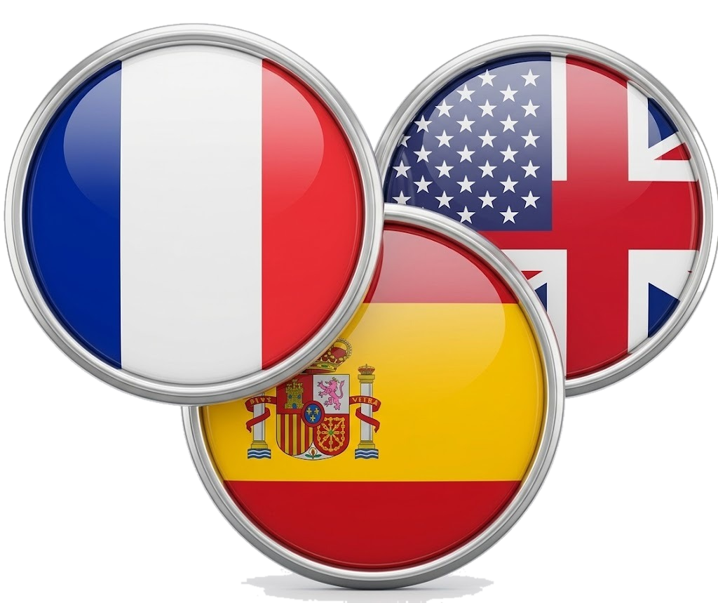Français, Anglais, Espagnol